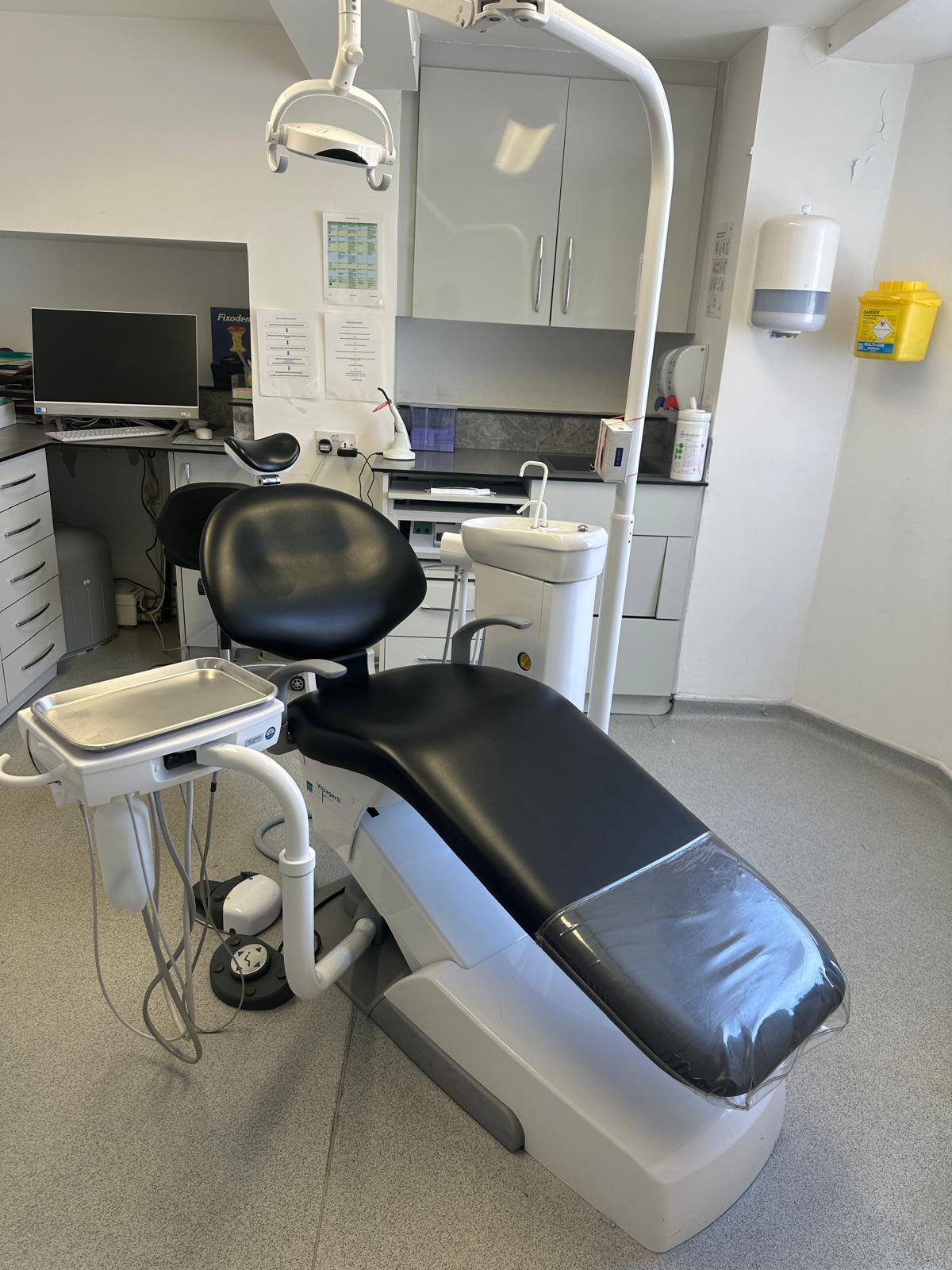 Dental chair and treatment room at London Road Dental Practice